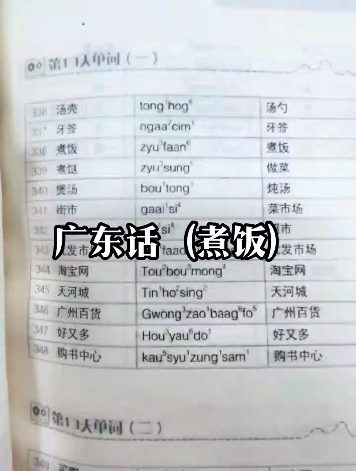 广东话粤语零基础:菜市场,街市