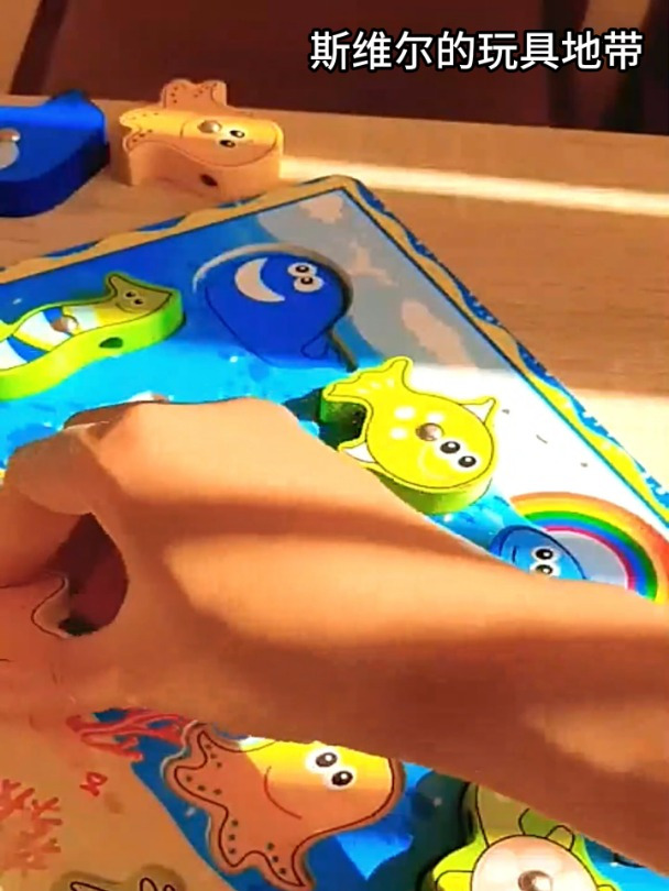 玩具试玩:小鱼拼盘游戏