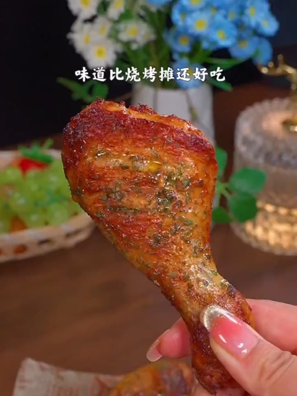 孩子爱吃的蒜香烤鸡腿