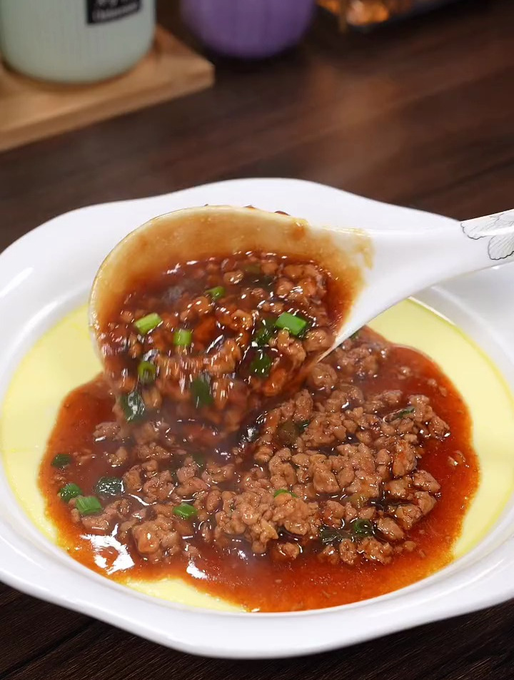 教你做好吃的肉末蒸蛋