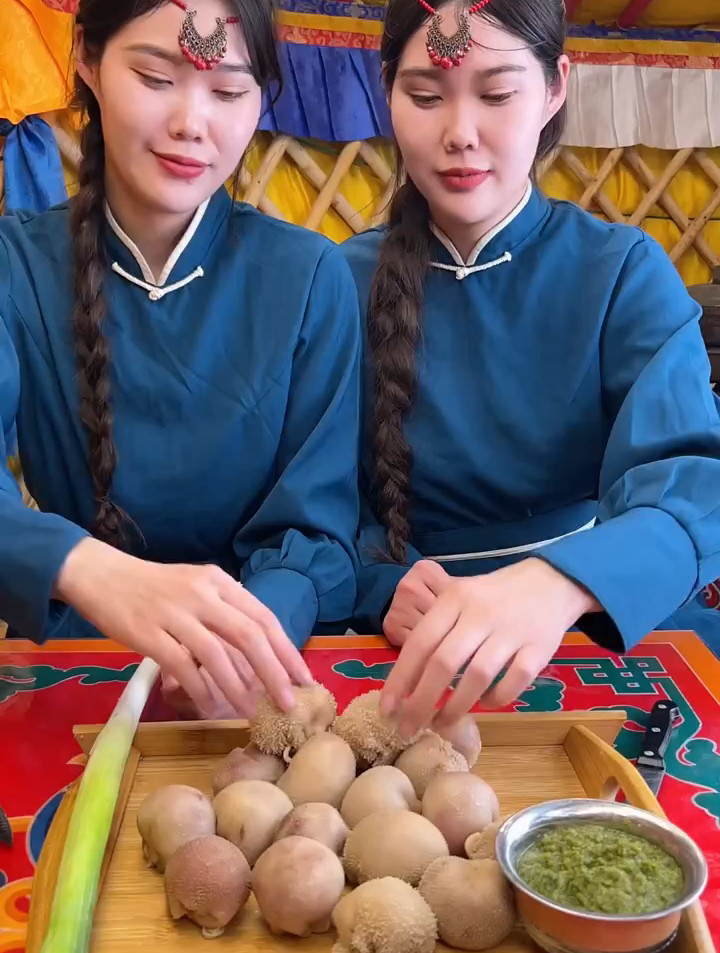 内蒙小姨发了一段视频,看到她们炖的肚包肉,我知道有口福了!