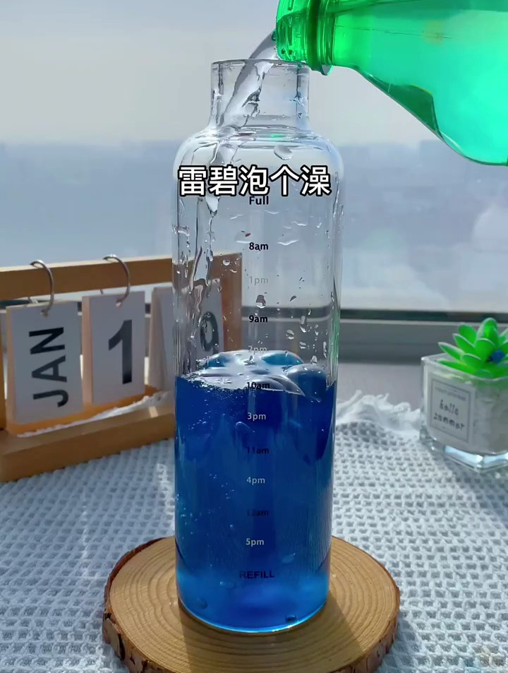 今天来一个蓝色系列奶茶