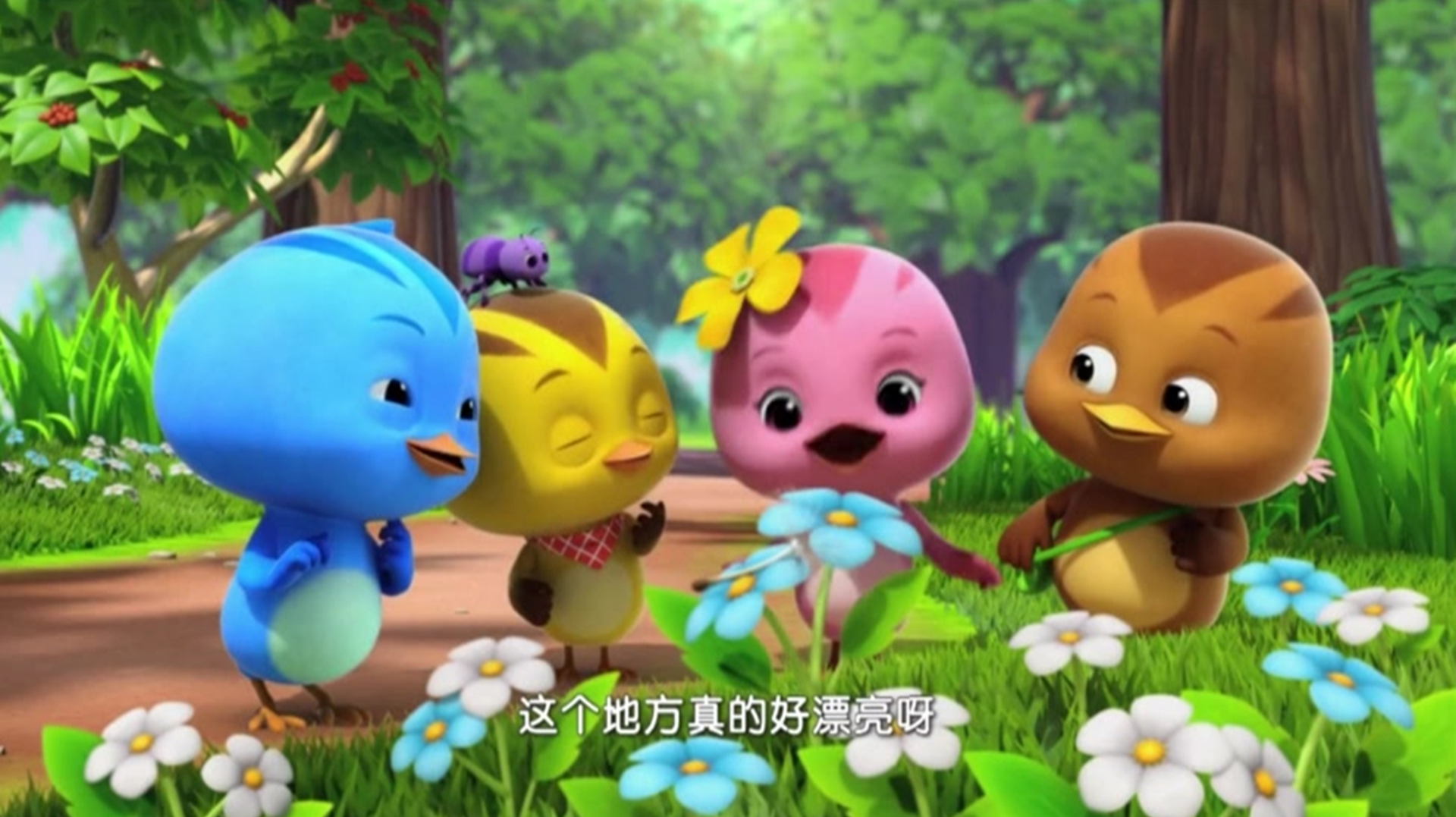 萌鸡小队第八集:蒲公英飞走了,萌鸡妈妈说要飞到更好的地方安家