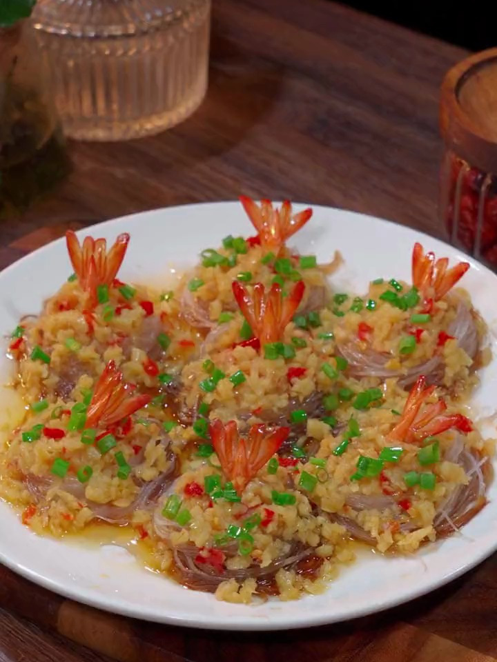 好吃又好看的蒜蓉虾