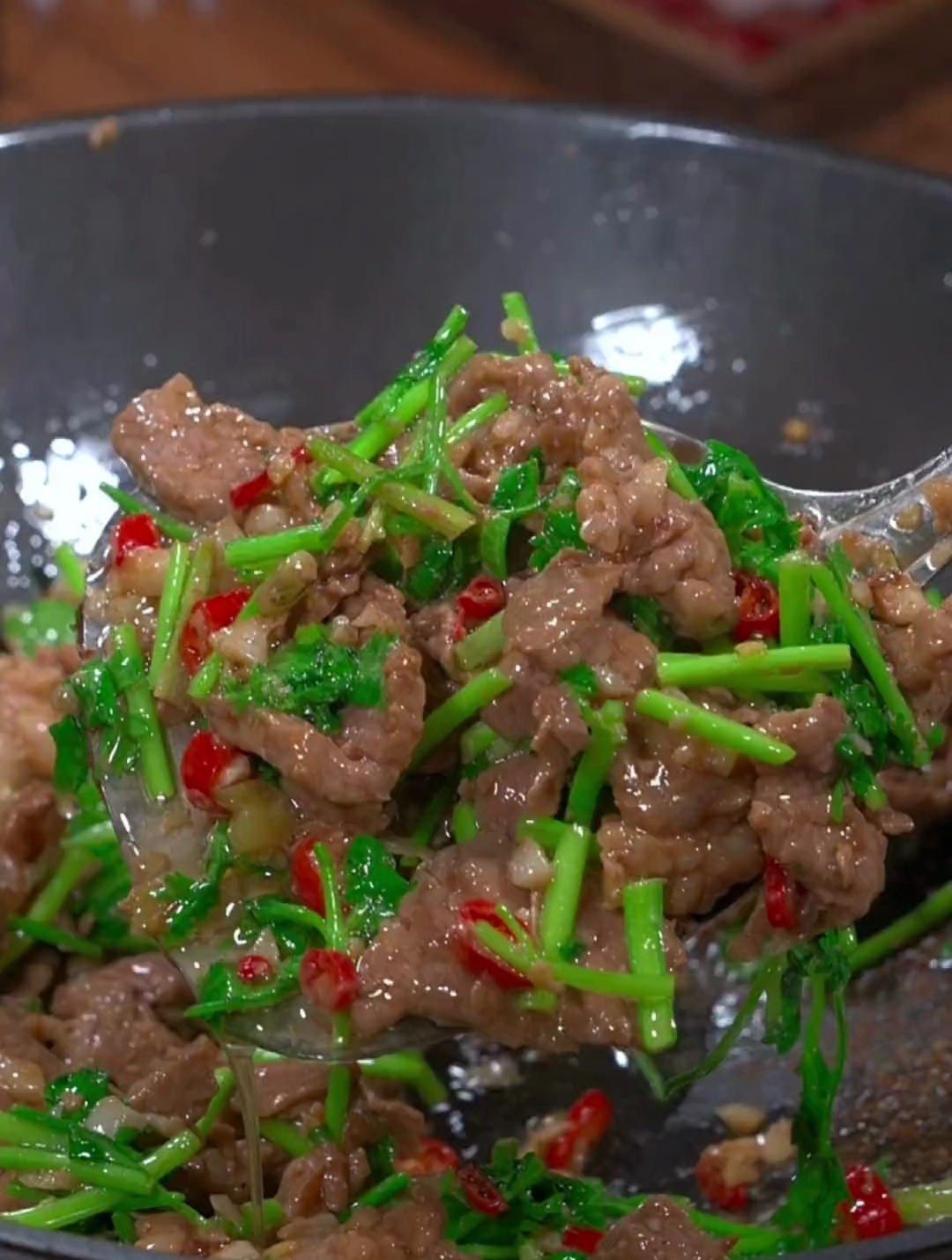 超级下饭的香菜炒牛肉