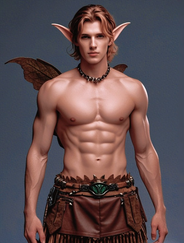 肌肉男精灵王子写真