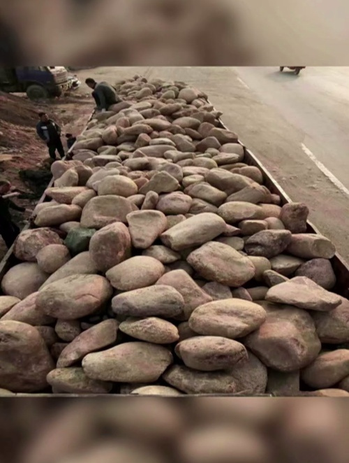 松江景观龟纹石 假山制作 白色鹅卵石