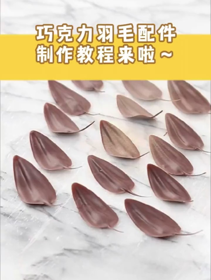 ????巧克力羽毛配件详细制作教程来啦～????百搭又高级感满满
