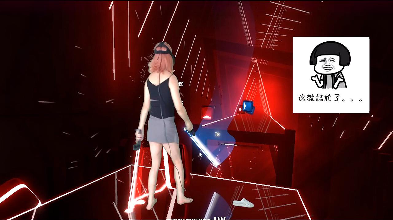 [图]Beat Saber「节奏光剑」:没有练2遍就录视频这就尴尬了