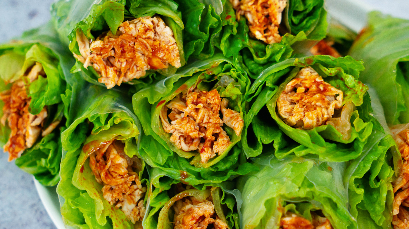 鸡肉的新吃法,搭配生菜爽口不油腻,好吃还不胖