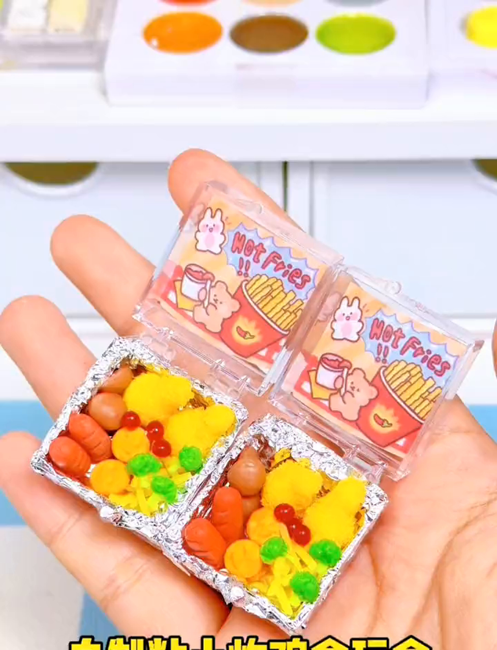 周六啦,来两份Q版泥巴炸鸡～