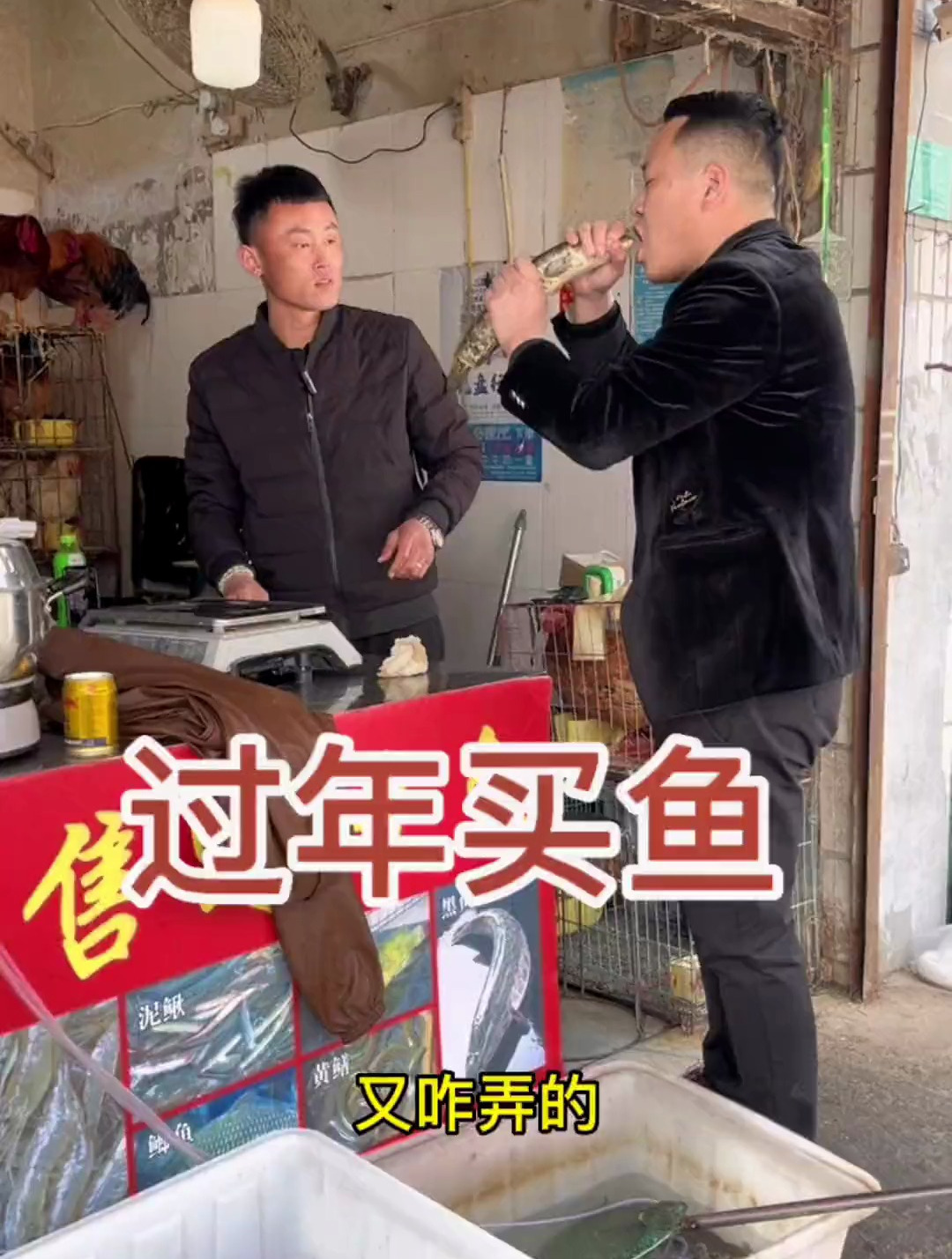 菜市场最靓的仔 卖鱼人 搞笑