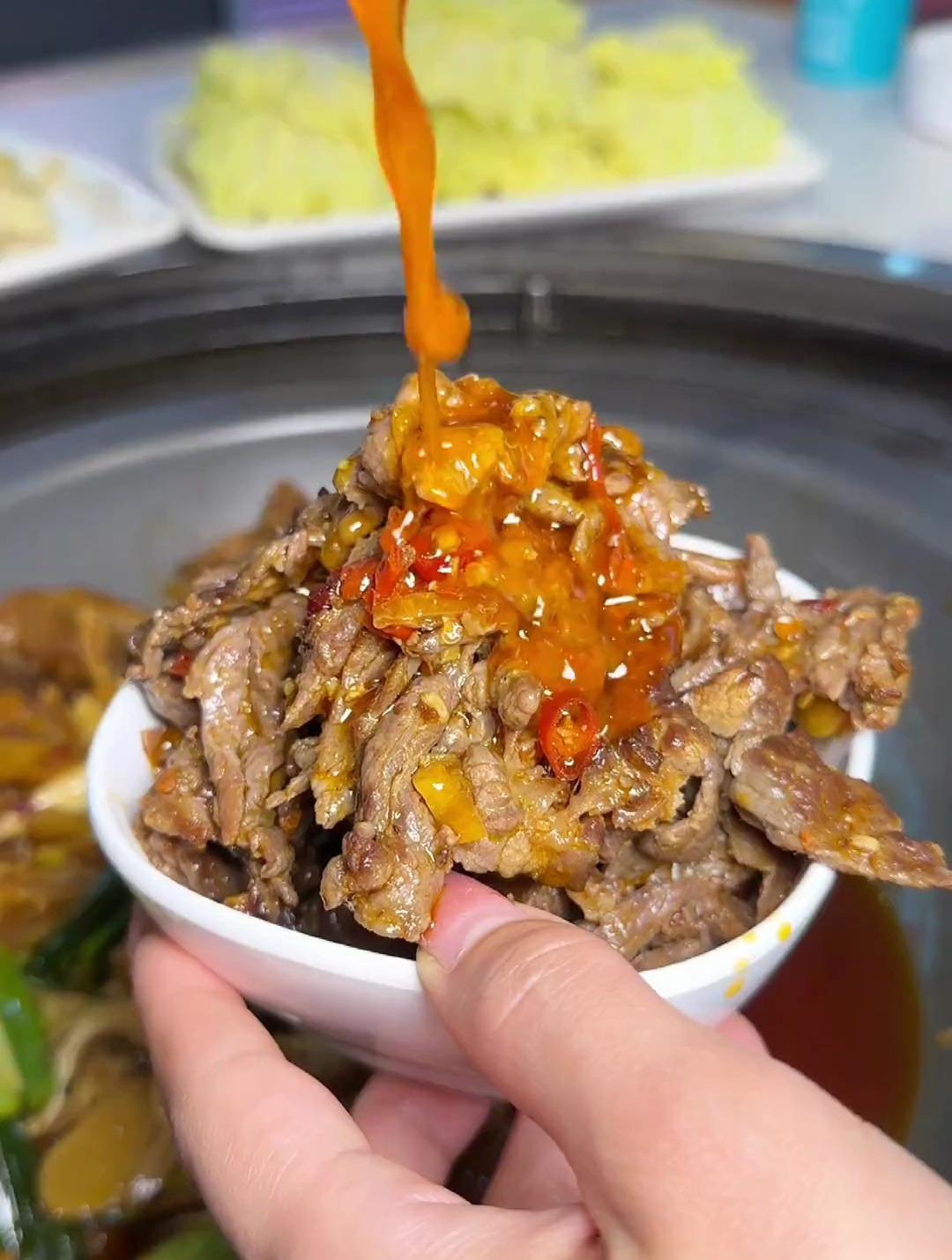 岳麓山这家的牛肉干锅实在是太太太好吃啦!