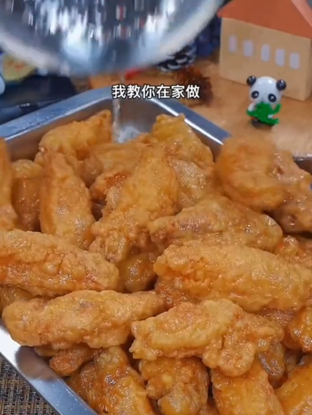 假期给孩子做炸鸡翅