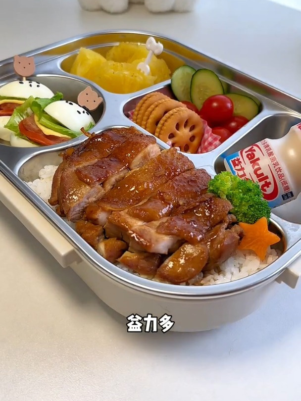 今天的主食是照片鸡腿饭!隔壁小孩又又又被我馋哭了