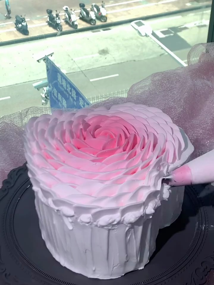 第2款|心形渐变玫瑰蛋糕