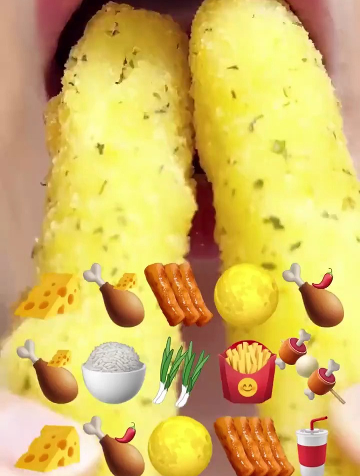 解压视频:吃炸串吃炸鸡 喝快乐水