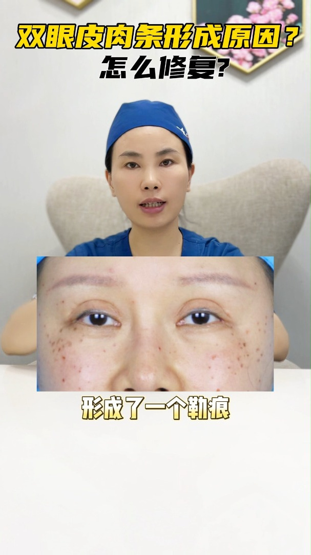 双眼皮肉条?什么原因?