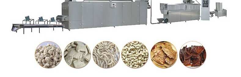 组织蛋白双螺杆膨化机大豆素肉生产线设备