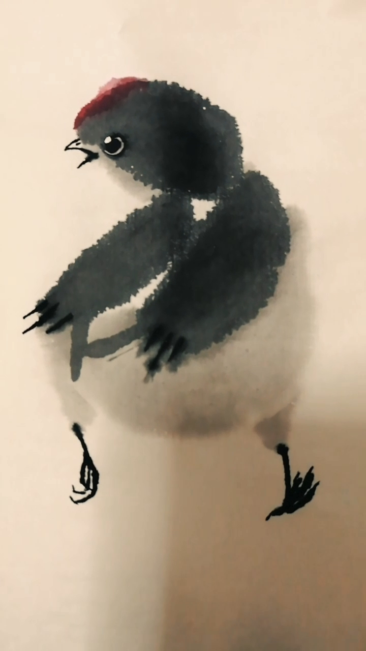 精美的国画小鸡仔,一起学习啦