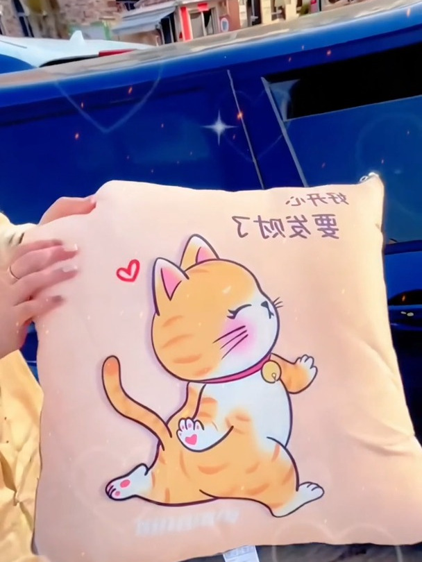 多功能车载卡通抱枕被子,不管是家用还是车用,都非常实用!