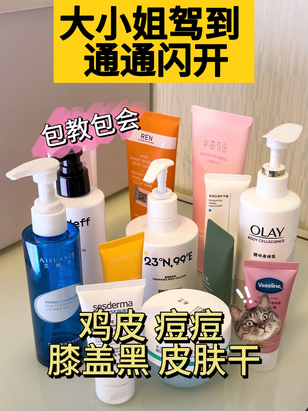 背上长痘、鸡皮肤、关节暗沉别怕!