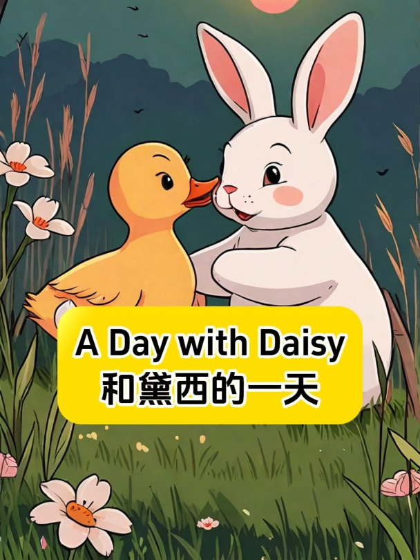 每日英语|幼儿英语小短文:A Day with Daisy和黛西的一天