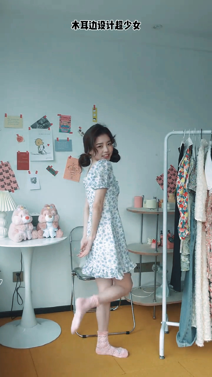 超好看田园风碎花裙