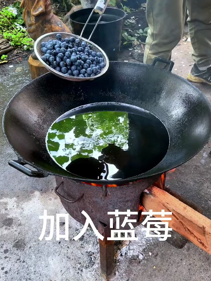 自制蓝莓味爆米花,好看又好吃