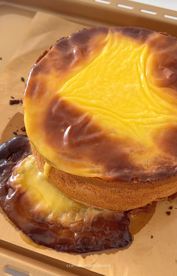 火遍全网的岩烧乳酪蛋糕!后悔没早做