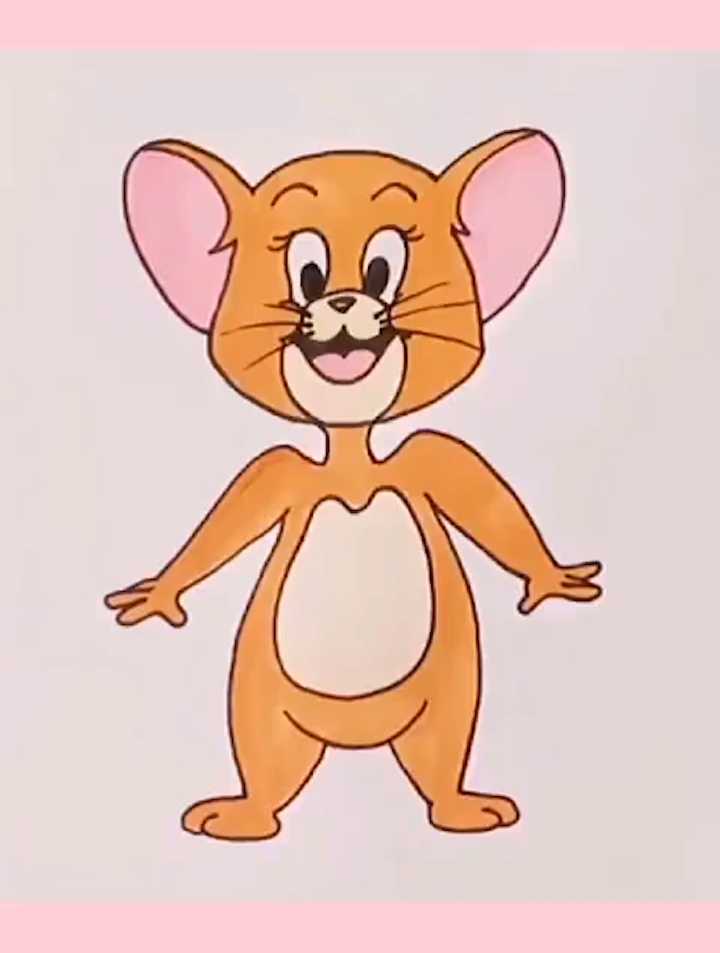 教你画猫和老鼠的小杰瑞简笔画