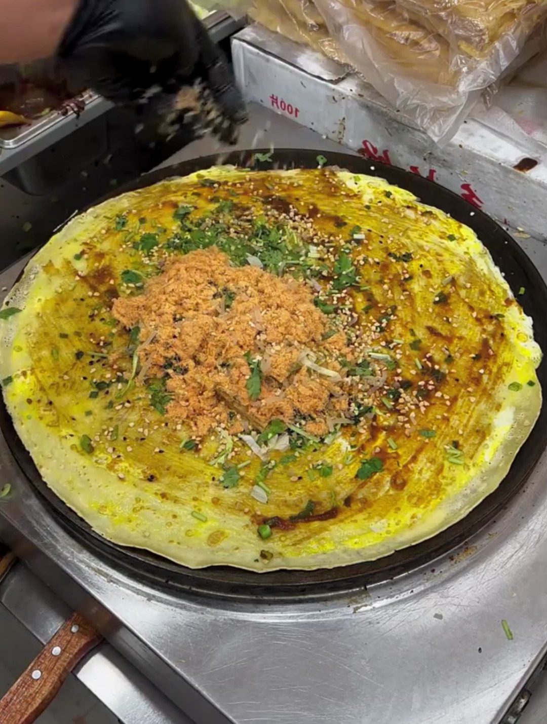 家肉松的煎饼,算标配还是中配呢