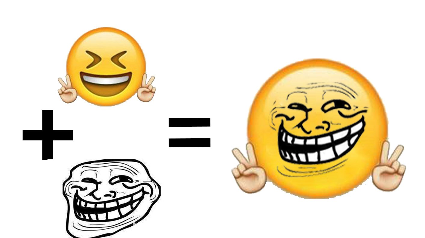 二合一表情包 大黄脸+简笔画开心耶表情包