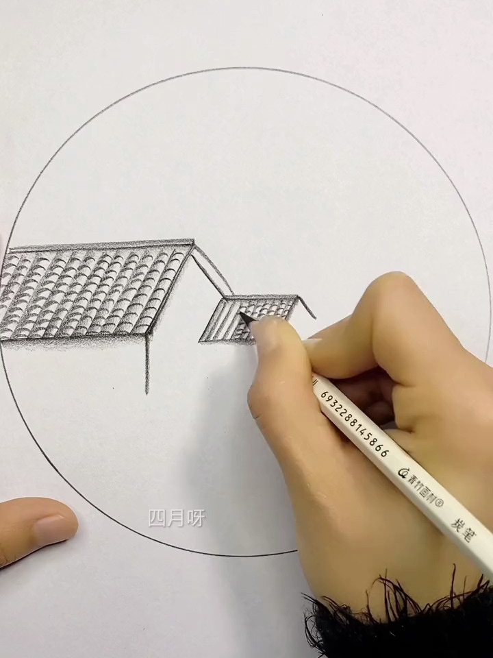简单画家乡小风景,一起学画画