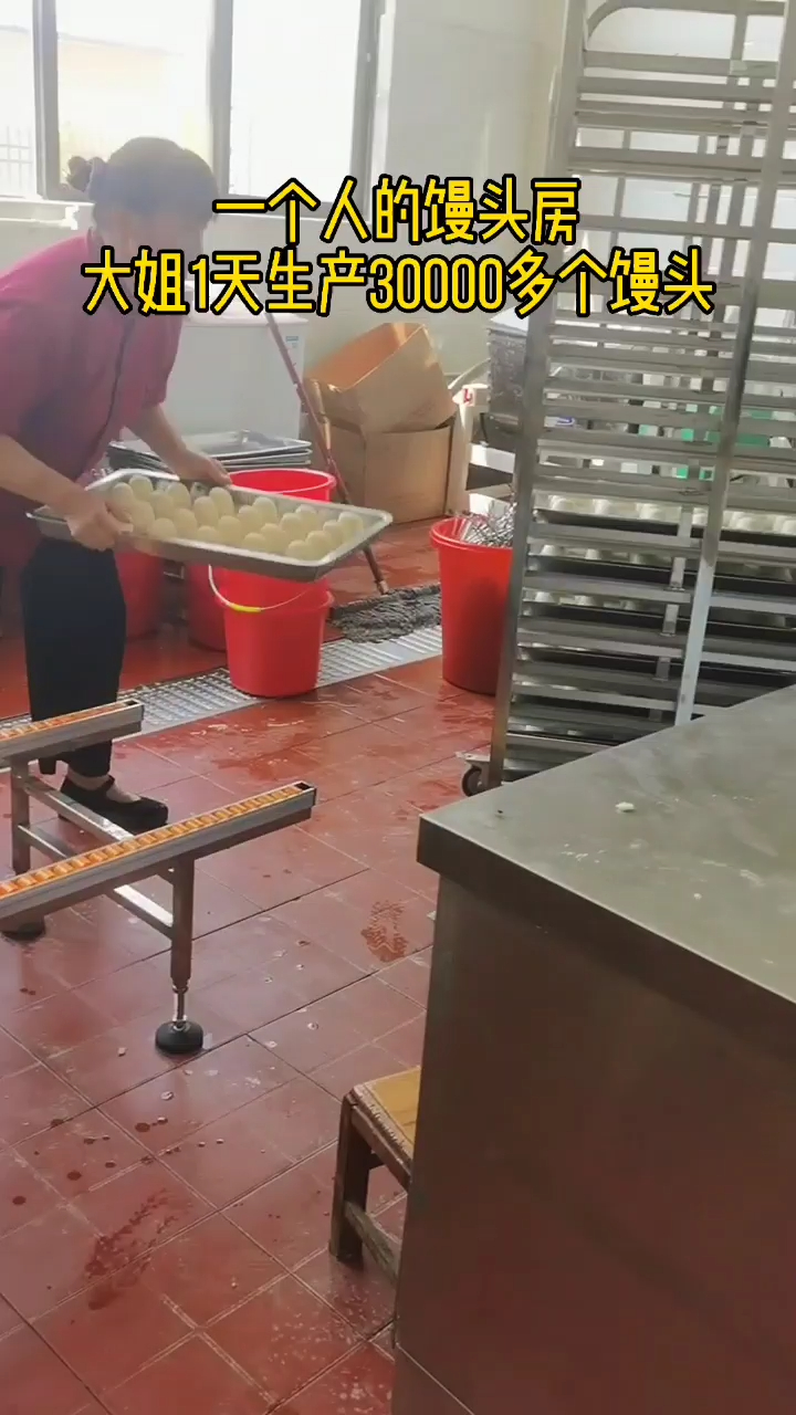 开馒头店要哪些设备机器,大姐一个人的馒头房