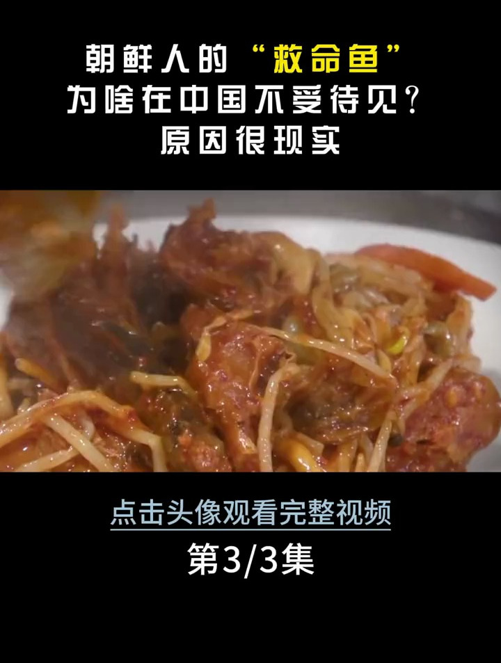 朝鲜人的“救命鱼”,为啥在中国极少有人食用?明太鱼 朝鲜