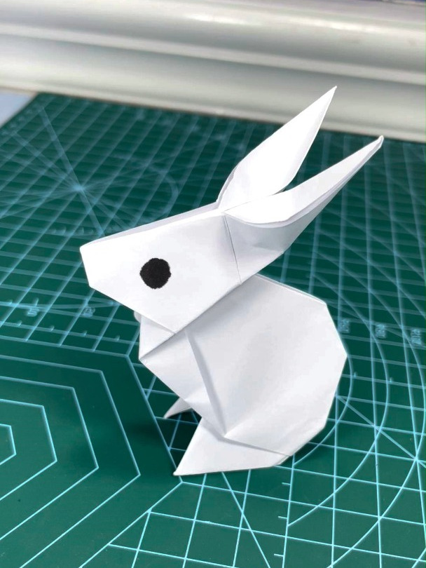 折纸小白兔,超好看简单易学的兔子折法,diy手工制作
