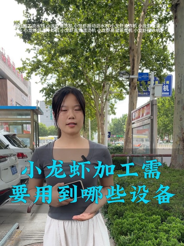 小龙虾全自动加工设备,小龙虾清洗蒸煮加工流水线,小龙虾油炸机