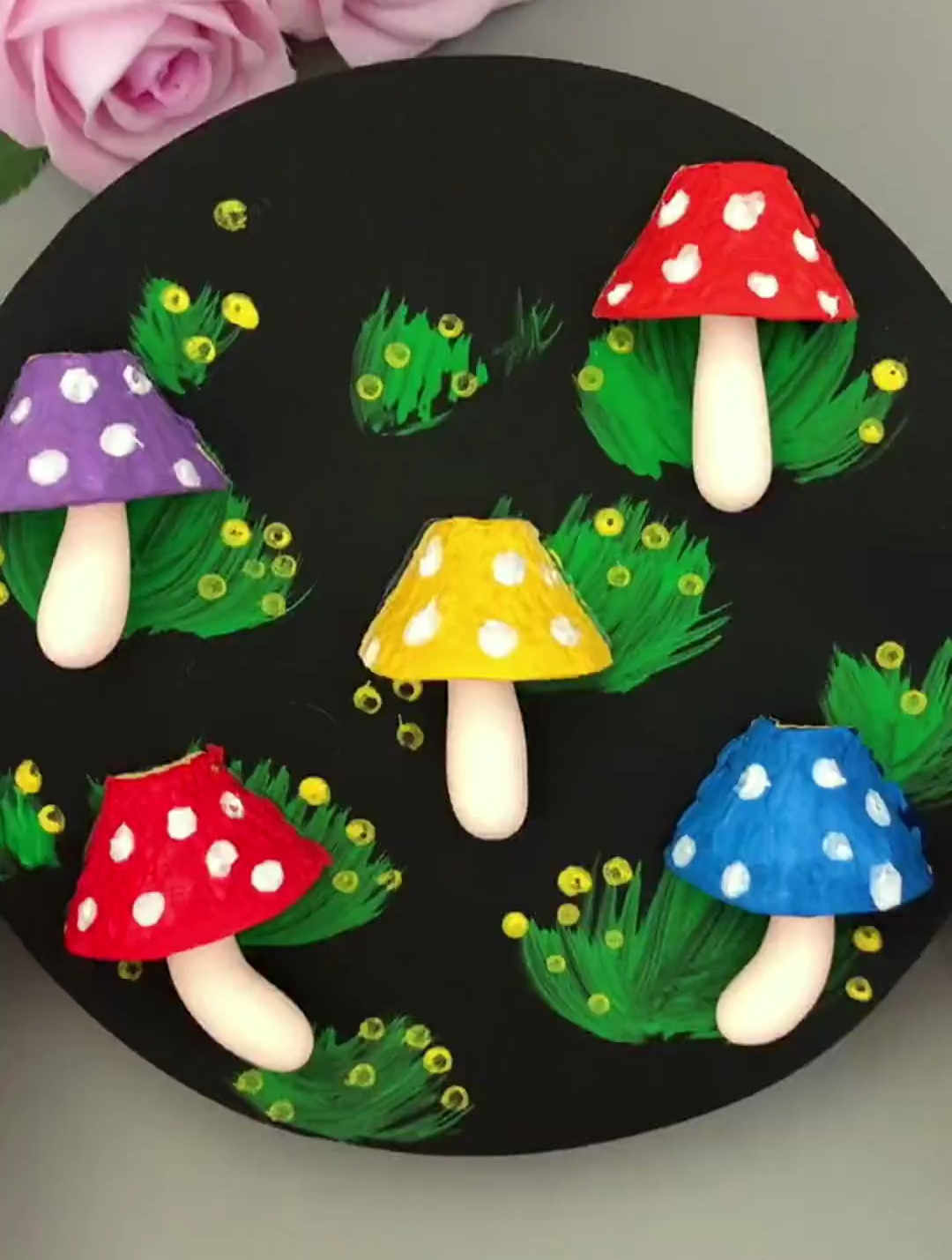 家里的鸡蛋托不要扔,和孩子一起来做春天主题创意画吧!