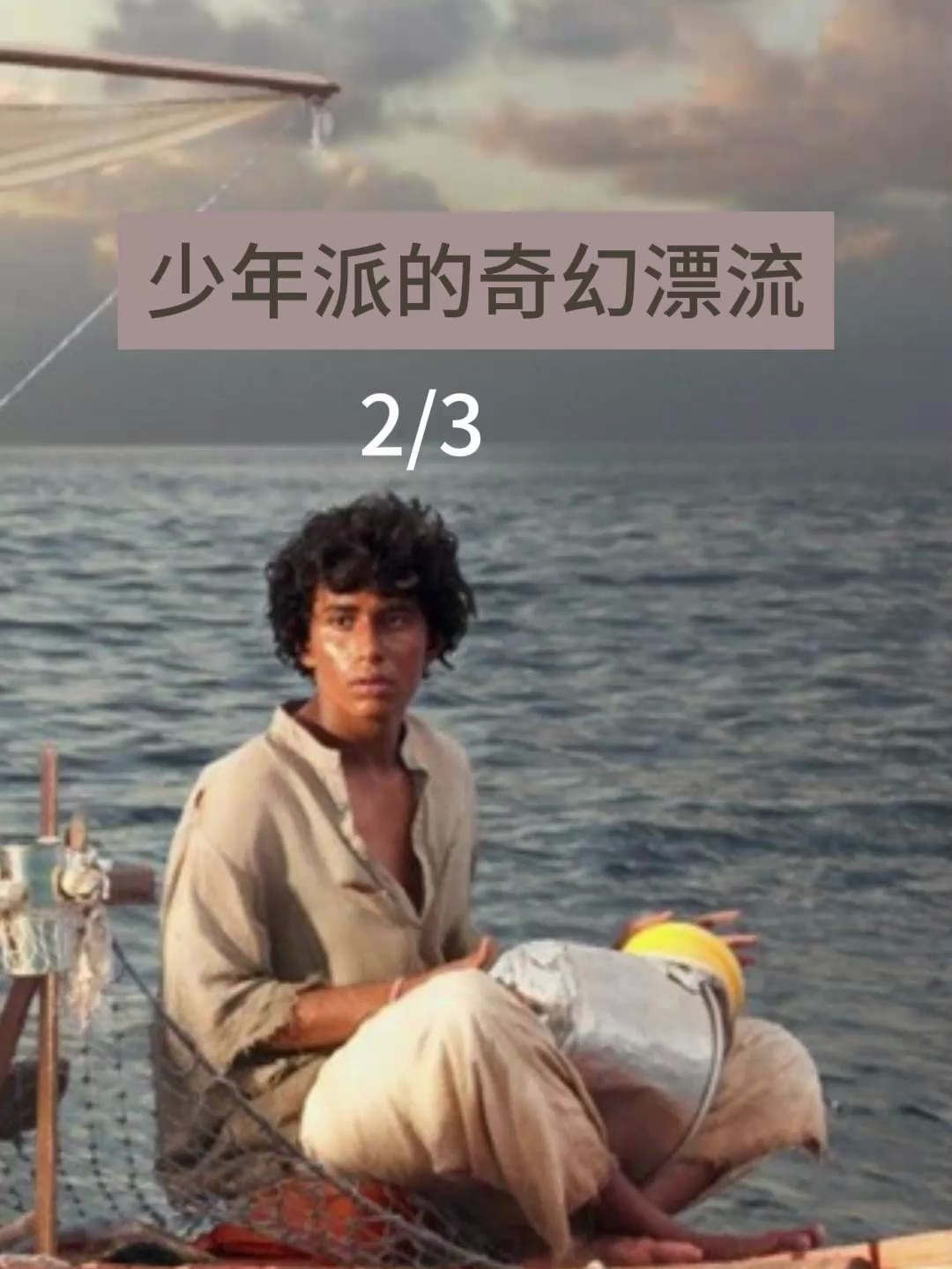 《少年派的奇幻漂流》2/3 男孩和老虎困在海上,孤独漂流两百多天