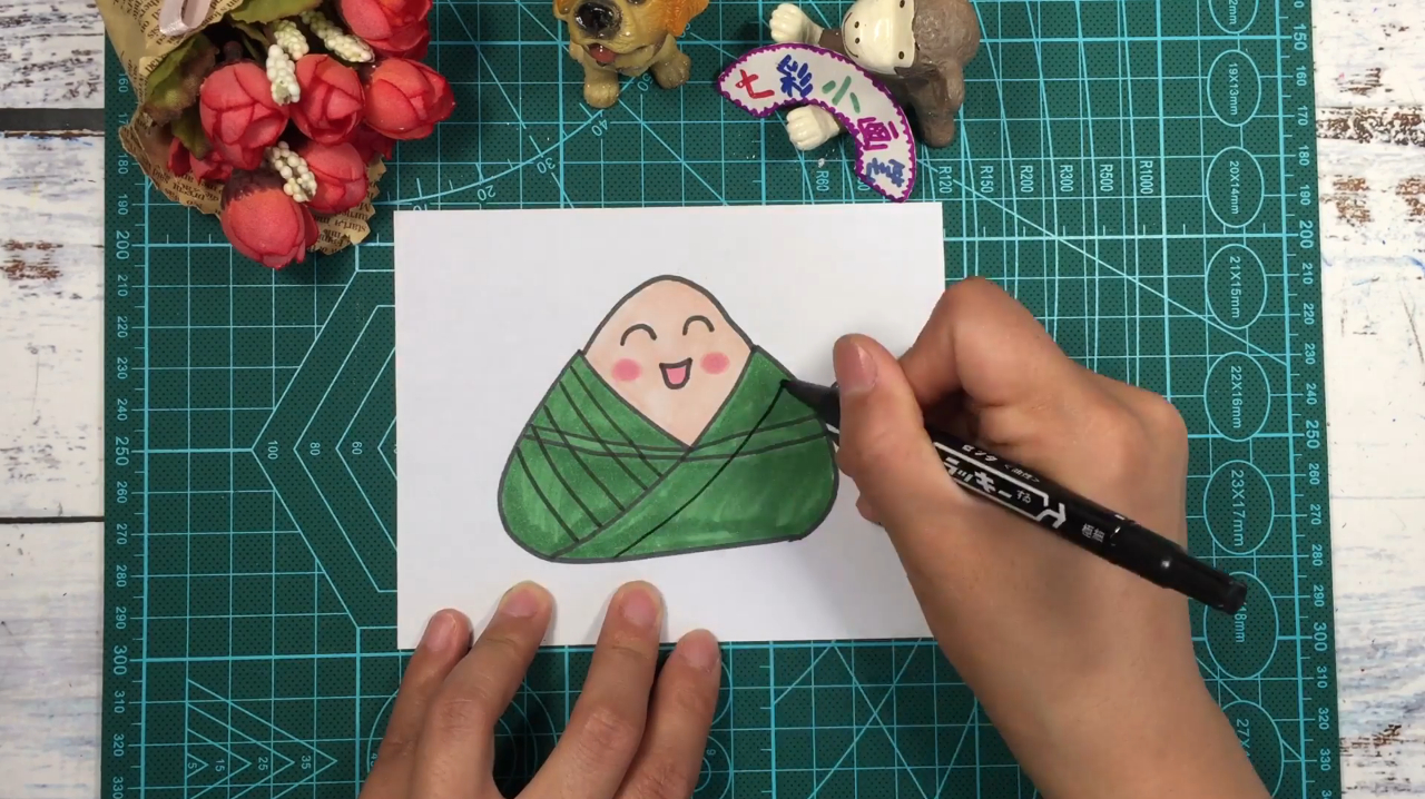 粽子简笔画,简单又好看
