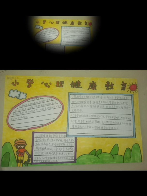 小学心理健康教育手抄报