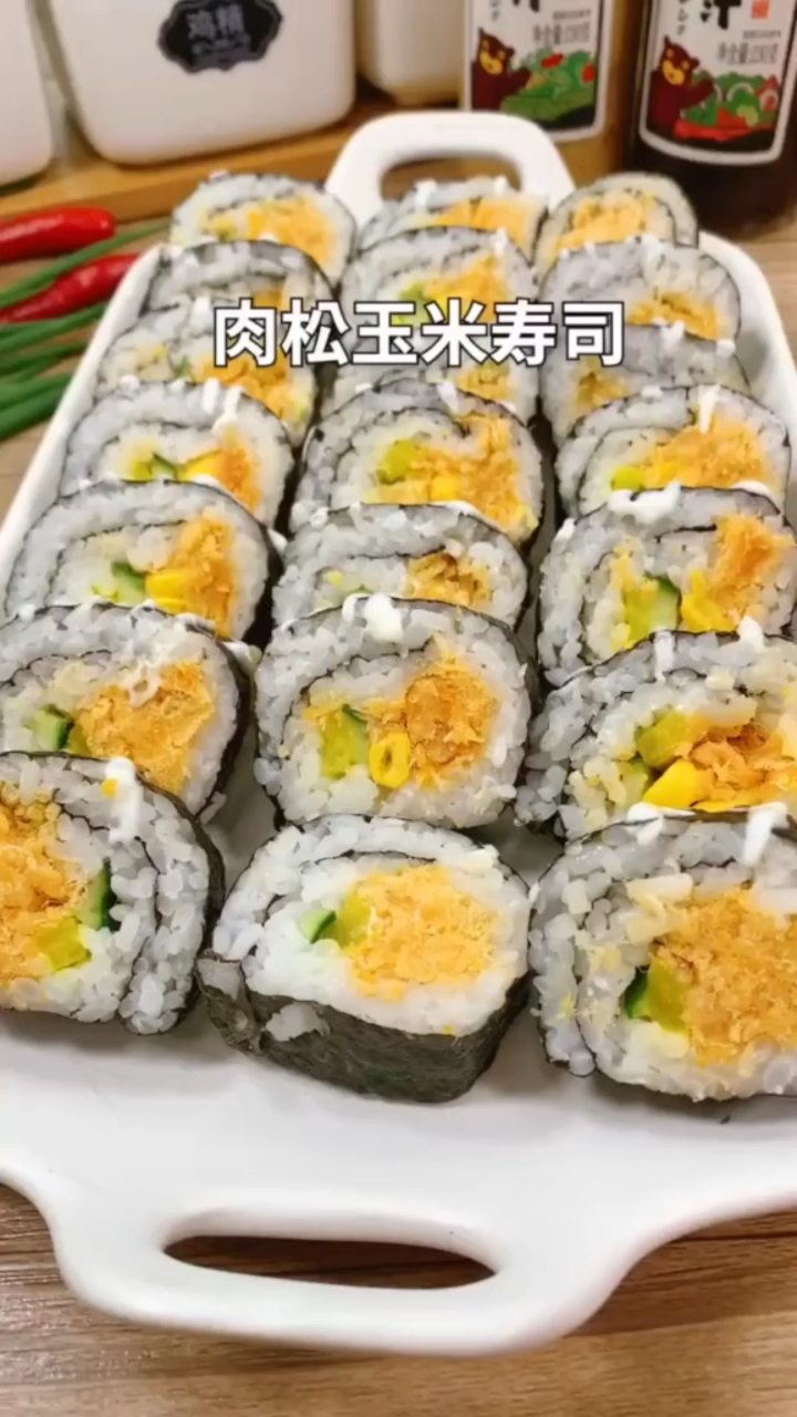 教你做寿司,简单又美味,配菜可根据家人口味搭配
