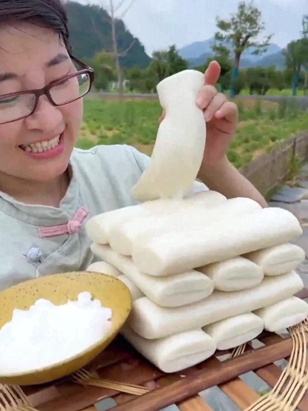 新鲜现做宁波味道水磨年糕500g*2袋真空包装软糯Q弹劲道