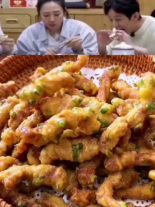 猪肉条炸成小酥肉