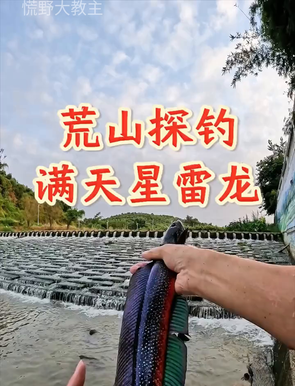 山里钓鱼真刺激,满天星雷龙太惊艳了!