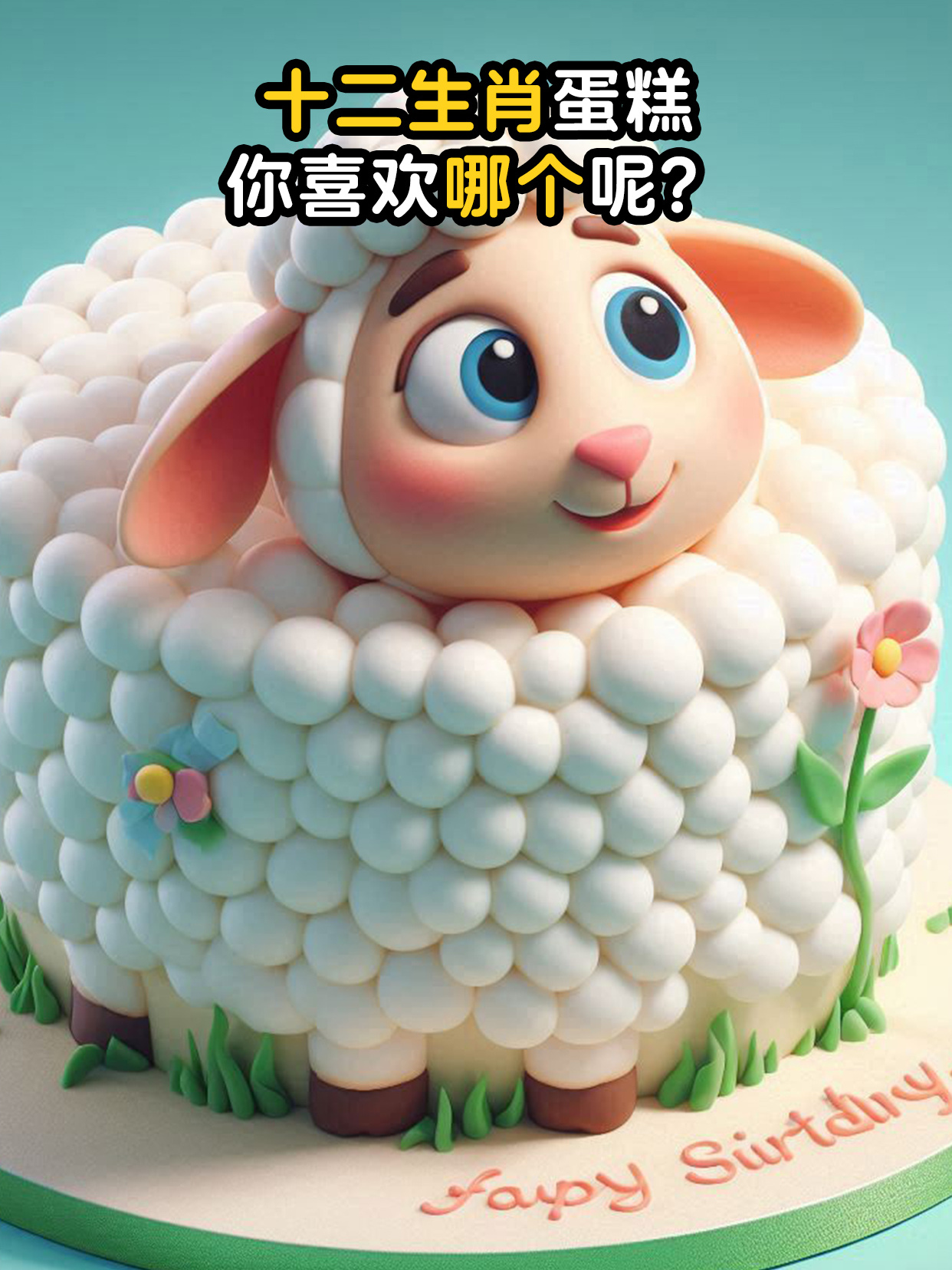 十二生肖蛋糕,你喜欢哪个呢?