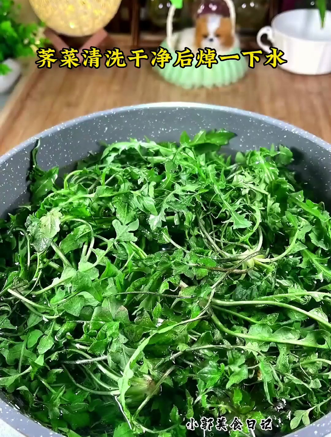 春天正是吃荠菜的季节,你别错过用荠菜调的饺子馅,鲜嫩多汁