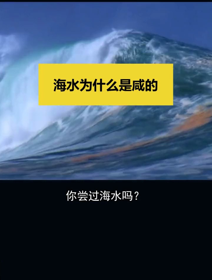 海水这么咸,为什么海鲜不咸呢 涨知识 海洋世界