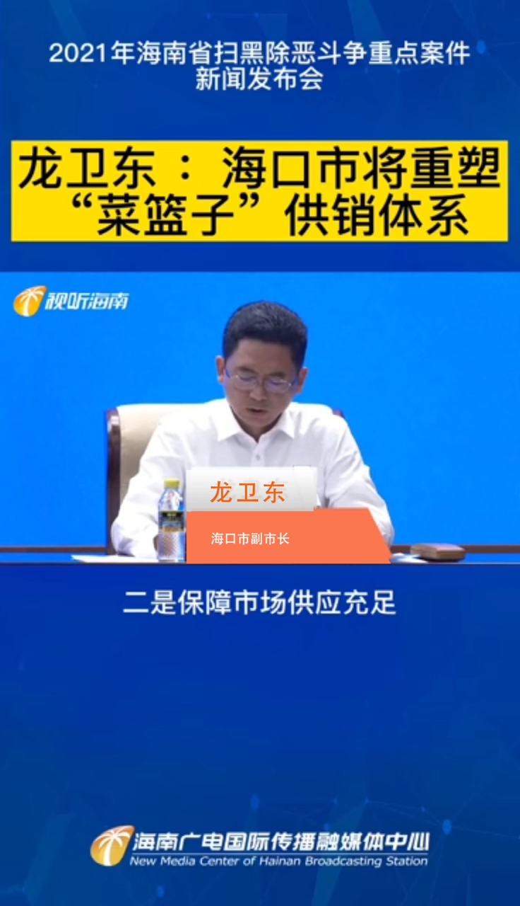 龙卫东:海口市将重塑“菜篮子”供销体系和流通配送体系 海南